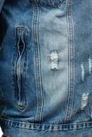 Veste en jean déchirée pour homme, style vintage, coupe slim, streetwear, en coton, veste de camionneur