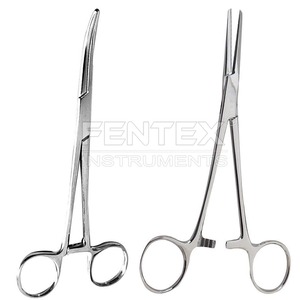 Pinces hémostatiques en acier inoxydable de qualité supérieure, droites et courbes, instruments chirurgicaux de base - Product Image 1