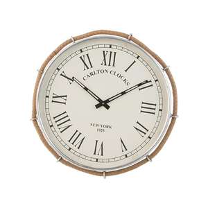 <b>Roman</b> Style Wall <b>Clock</b> Rope Border Design Decorative <b>Clocks</b> For Bedroom Modern Home Decor Interior Designs - Product Image 1