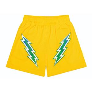 100% Polyester Gym Running Mesh <b>Shorts</b> <b>5</b> <b>Inches</b> <b>Inseam</b> Elastic Waist Mid Waist High Street Sublimation Custom Basketball Solid - Product Image 1