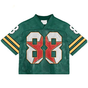 Top qualité nouveau Design fait Sublimation hommes manches courtes 100% Polyester séchage rapide maillot de football américain - Product Image 6