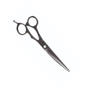 Ciseaux de coiffeur à lame incurvée 5.5 pouces repose-doigt réglable ciseaux de salon en acier allemand - Product Image 3