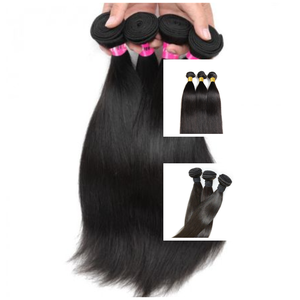Trame d'extensions de cheveux crus droits brésiliens vierges de qualité supérieure, parfaite pour les styles - Product Image 4