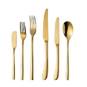 Laiton salle à manger utiliser couverts conception inoxydable hôtel vaisselle cuillère haute qualité couverts couverts meilleur polonais prix abordable - Product Image 1