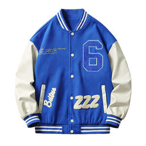 Oem Sportswear Baseball Cotton Letter <b>Workout</b> Coat Men Sports Embroidery <b>Jackets</b> Custom Varsity Baseball <b>Jacket</b> - Product Image 3