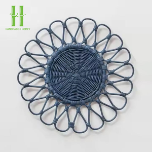 Hot Trend Natural Rattan Charger Plates Handwoven Wedding Table Decoration <b>Wicker</b> Scalloped <b>Placemats</b> From Vietnam - Product Image 5