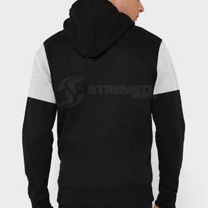 2025 meilleur prix sweats à capuche zippés pour hommes vêtements d'hiver de qualité avec impression numérique motif solide en Stock - Product Image 1