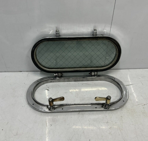 Ventana de Proa de Barco Recuperada de Alta Calidad, Ventana de Proa Náutica de Latón Antiguo, Decoración de Pared Náutica Marítima - Product Image 2