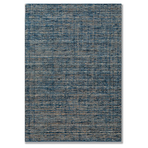 พรมทอมือลายทางคลาสสิกสีน้ำเงินรุ่น HWJU-7001 รูปทรงสี่เหลี่ยมผืนผ้า สำหรับตกแต่งห้องนั่งเล่นและทางเดิน - Product Image 1