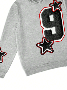 Sudadera con capucha y pantalones de chándal con estampado de letras informales para hombre, Otoño Invierno - Product Image 3