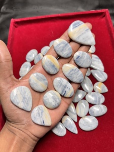 Cabochon de pierres précieuses jaspe rhodochrosite bleu de qualité AAA pierre verte naturelle polie et en forme personnalisée pierres précieuses en vrac - Product Image 2