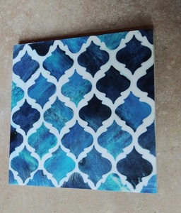 Ensemble de sous-verres carrés en bambou écologiques de luxe faits à la main résistants à la chaleur pour la décoration de la maison, de la cuisine et du comptoir de bar - Product Image 2