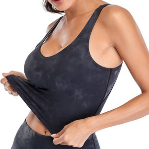 Sujetador deportivo sin costuras de alto soporte con logotipo personalizado Sujetador de yoga para adultos Sujetador deportivo sin costuras para mujer Fitness Tie Dye - Product Image 2