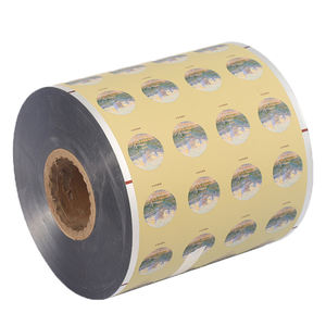 ختم الطعام التلقائي مع رقائق الألومنيوم سهلة المسيل للدموع لينة PET مركب نحى لفة فيلم طباعة الشعار - Product Image 3