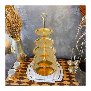 Nouveau Look Avec Prix Raisonnable Fabriqué En Inde Luxueux Plat Forme Gâteau Stand De Mariage En Métal Sur Mesure Avec Top Qualité - Product Image 4