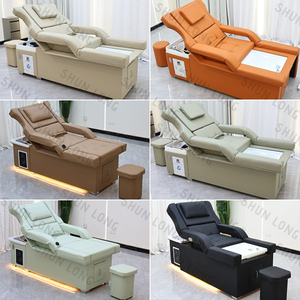 Sillón Lavacabezas de Pedicura para Spa con Elevación de Respaldo, Masaje de Pies y Tiras de Luces, Personalizado de Fábrica - Product Image 3