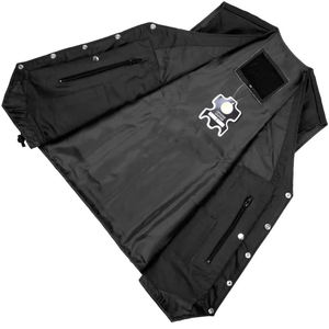 <b>Men's</b> Customized Black Leather Motorcycle Vest with Diamond <b>Waistcoat</b> Handmade Branding <b>for</b> Plus Size <b>for</b> Motorbike Club - Product Image 6