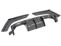 Diffuseur arrière 3 pièces style V pour BMW F80 F82 M3 M4 2014-2021 en carbone humide S9