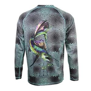 Camisetas de Pesca de Poliéster y Spandex 100%, Precio Económico, Manga Larga, Impresión por Sublimación - Product Image 6