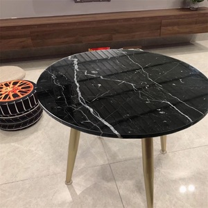 Wanli 2023 bảng xếp hạng hàng đầu bàn ăn tùy chỉnh bàn đá cẩm thạch đen Tops Bàn cà phê đá giá hiện đại 3 năm bề mặt rắn - Product Image 1