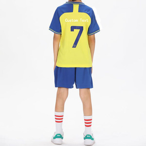 Kids Soccer Jersey Set #7 - Youth Football Shirt & Shorts For Boys & Girls 4-14 Years