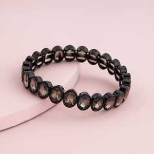 Trendy Bohemian <b>Gold</b> Plated <b>Beaded</b> <b>Bracelet</b> 191958 Featuring Religious and Number Pattern with Wood Pearl Diamond Main Stones - Product Image 1