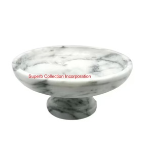 Superbe collection de bols sur piédestal en marbre, faits à la main, minimalistes, décoratifs, pour offrir en cadeau et pour la table à manger. - Product Image 1