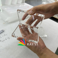 Cadre de présentation de pièces de monnaie personnalisé RAY YI, boîtier en Perspex pour pièces de monnaie Britannia avec présentoir magnétique en acrylique