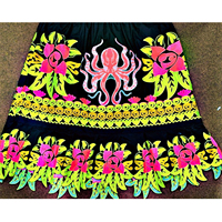 Faldas largas informales de alta calidad, nuevo estilo, ropa de Isleño hawaiano, falda con estampado Floral para la playa, bordado personalizado