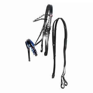 CABALLO BRIDLE DELUXE ANATOMIC CUERO ELEVADO Mejor nueva brida anatómica Caballo anatómico cuero brida Diseño anatómico - Product Image 2