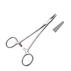 Portaagujas Manual HEGAR-BAUMGARTNER de 14 cm, Acero Inoxidable TC, Calidad Premium, Uso en Cirugía General, Certificado CE Clase I, 1 Año de Garantía - Product Image 4