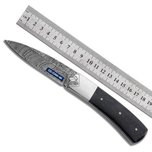 Cuchillo de Caza Hecho a Mano Personalizado Damascus Deal DD-DAM-479, Hoja de Acero de Damasco de 0.20 Pulgadas de Grosor, Empuñadura de Madera Wenge - Product Image 3