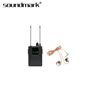 Ventes chaudes SOUNDMARK PSM-750 IEM sans fil AC 110-240V Comprend un câble de données Alimenté par piles AA Capteur infrarouge Connecteur XLR Muet