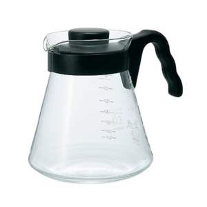 Carafe à café de 1000 ml, capacité pratique, en verre noir, écologique, style américain, fabriquée au Japon, résistante à la chaleur - Product Image 1