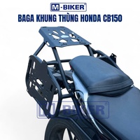 Support de porte-bagages arrière Mbiker CB300/150 en acier inoxydable avec sacoche arrière, design Cyberpunk complet