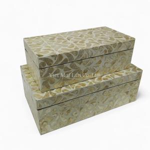 Caja de Joyería Moderna de Lujo Hecha a Mano con Incrustaciones de Nácar, Almacenamiento Flexible, Precio de Fábrica, Suministro al por Mayor - Product Image 4