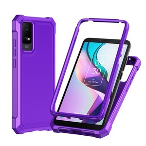 Funda de TPU gruesa pintada para Tcl Ion X Tcl Ion V con marco de PC, color morado - Product Image 1