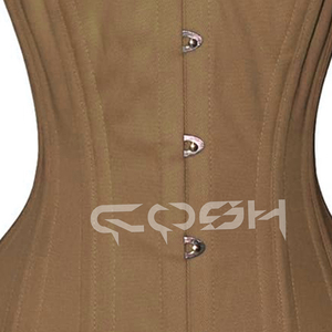 Corsé de algodón beige Overbust - Product Image 4