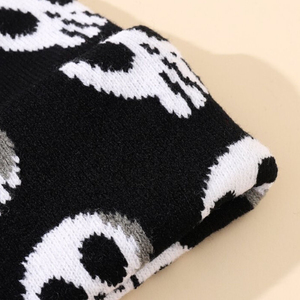 Gorro de lana con estampado de logotipo personalizado de alta calidad, gorro impermeable transpirable cálido para invierno, ropa de calle, escenas de viaje - Product Image 3