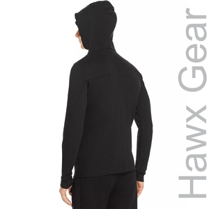 Sweat à capuche à manches courtes en molleton de coton/polyester HAWX RACE GEAR de haute qualité pour adulte, respirant, uni, pour l'été et l'hiver - Product Image 5