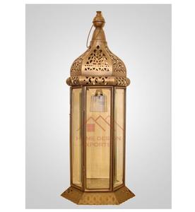 Gold Finished Handmade Metal <b>Moroccan</b> Candle <b>Lantern</b> Table Top decorative Metal <b>Lanterns</b> for 2026 Ramadan Decor - Product Image 1
