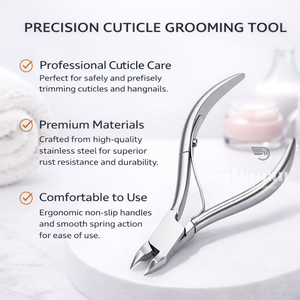 Coupe-cuticules professionnel en acier inoxydable à lame courbée de 6 mm, coupe-ongles, outil de manucure et pédicure, fournisseur OEM avec logo personnalisé - Product Image 4