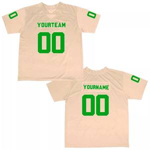 เสื้อเจอร์ซีย์ฟุตบอลมหาวิทยาลัยแบบสั้นเสื้อถักลายระบายระบายระบายได้ดีมีการเย็บชื่อ - Product Image 3