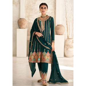 Trajes de fantasía para mujer Salwar Kameez paquistaní de buena calidad, traje pesado étnico, costura Punjabi disponible, trajes de lujo al por mayor - Product Image 1