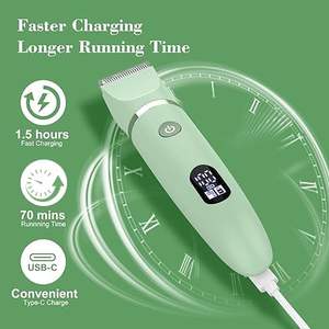 Rasoir électrique 3-en-1 pour femme, utilisation humide/sèche, tondeuse bikini pour visage, aisselles, jambes, bras, étanche, écran LCD, fonctions intimes - IPX7 - Product Image 3