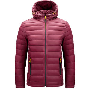 Custom Factory Oversize Coated Breathable Outdoor Unisex Puffer Jacket <b>Waterproof</b> Windproof Hooded Winter Warm Wear OEM Front - Product Image 5
