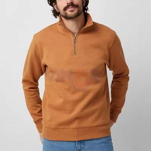 Sudaderas con media cremallera para hombre de calidad superior, ropa de invierno de lana de algodón 100%, la mejor oferta, sudaderas con media cremallera de diseño Premium para hombre - Product Image 6