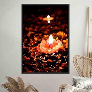 Elegant Printed Canvas Artwork: Modern Graphic Design for Home <b>Decor</b>,BLACK FRAMED CANVAS - Product Image 1