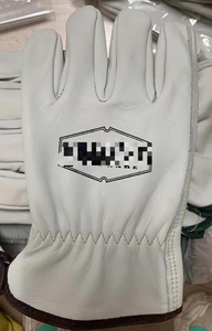 Gants de sécurité pour la conduite de camions et la construction en cuir de chèvre, de vache et de mouton de haute qualité pour hommes, avec logo, protection des mains et des bras - Product Image 6