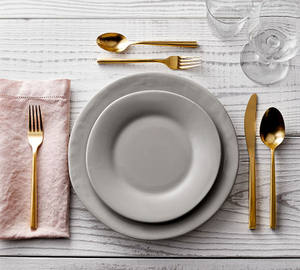 Juego de cubiertos de Metal de acero chapado en oro único, conjunto de cubiertos de Metal para servir personalizado, juego de cubiertos de Metal al por mayor - Product Image 6